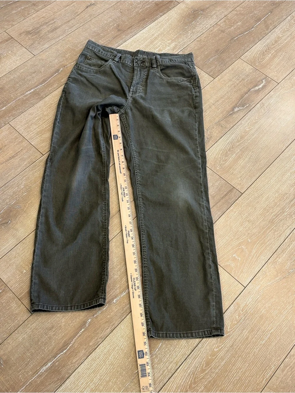 Tommy Bahama Classic Fit Corduroy Pants Olive Green Gray 35x30
